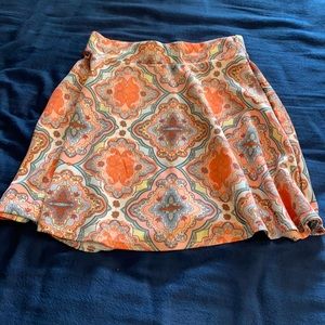 Charlotte Russe Mutli-Color Skater Skirt